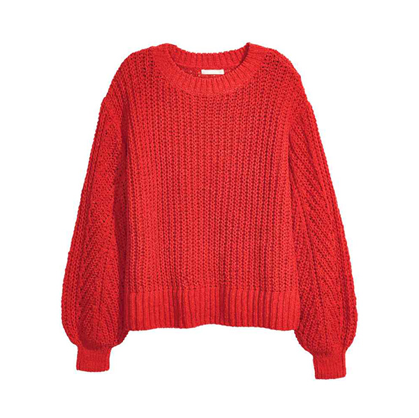 Red Knitted Top
